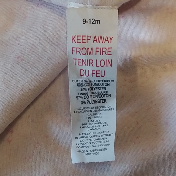 Hatley Girl's Pink Hooded Sweater With Cat Print - Picture 7 of 8